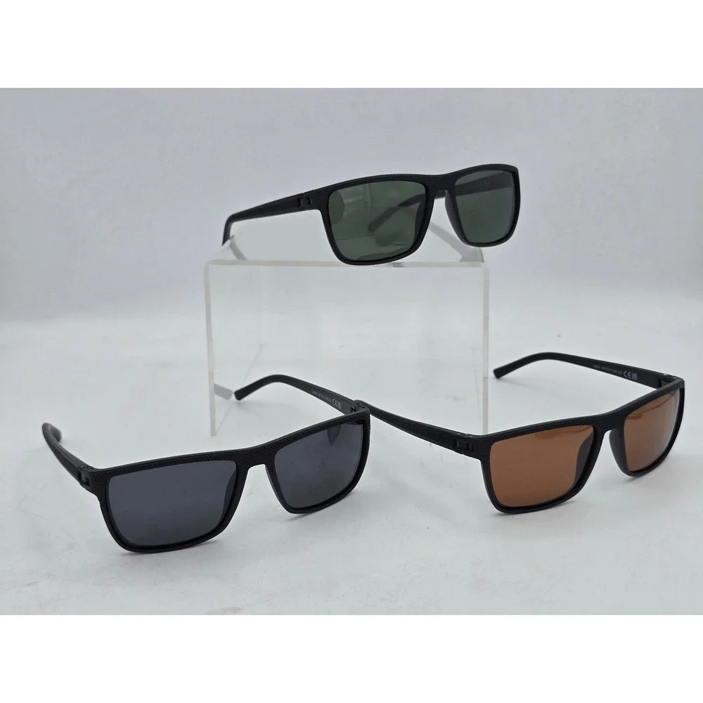 StoryCoast Sunglasses 3 Pack Mens OS Black Textured Polarized L5811 - NEW